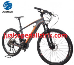 SEPEDA LISTRIK China Alienozo model mountain bike Carbon Fiber Frame Ebike 36V