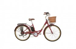 Jual Sepeda Listrik eBike Legacy Burgundy Vintage Step Through Murah